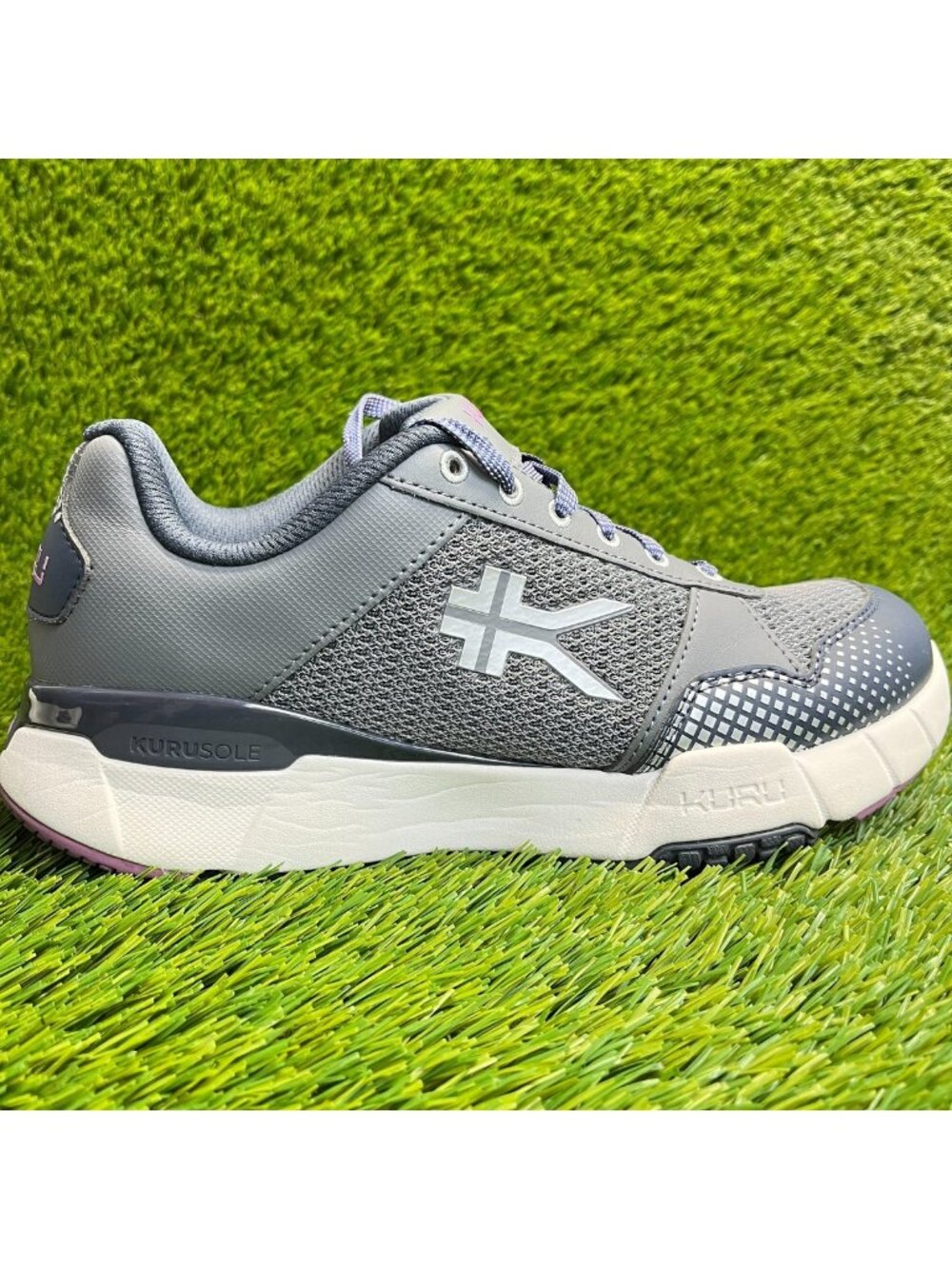 Kuru Quantum 2.0 Womens Size 9.5 Gray Purple Athletic Running Shoes Sneakers